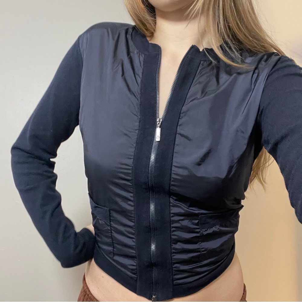 Authentic Moncler zip up shirt